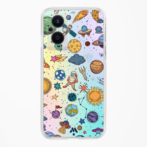 Space Frenzy Crystal Clear Transparent Case-(Oppo)