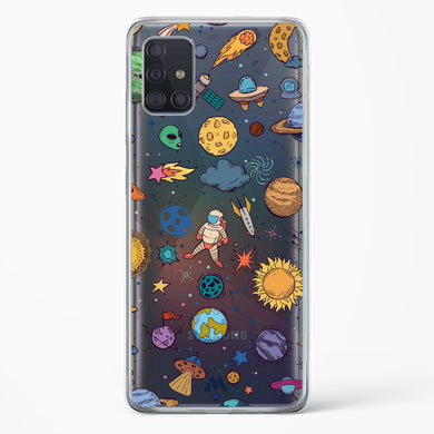 Space Frenzy Crystal Clear Transparent Case-(Samsung)
