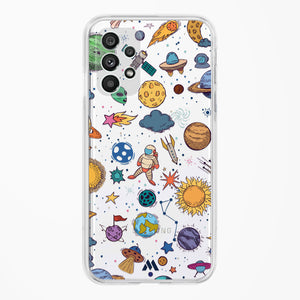 Space Frenzy Crystal Clear Transparent Case-(Samsung)