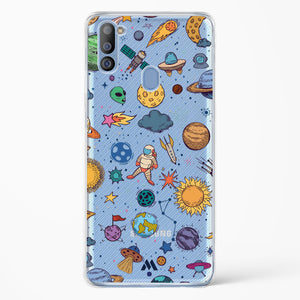Space Frenzy Crystal Clear Transparent Case-(Samsung)