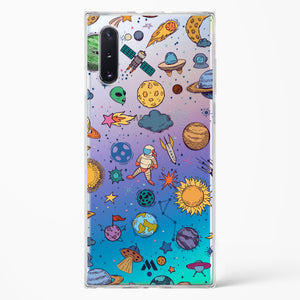 Space Frenzy Crystal Clear Transparent Case-(Samsung)