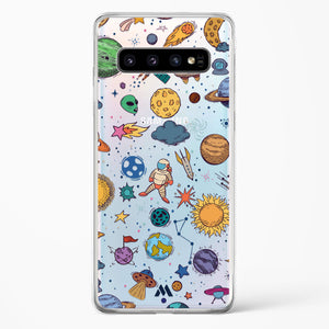Space Frenzy Crystal Clear Transparent Case-(Samsung)