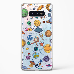 Space Frenzy Crystal Clear Transparent Case-(Samsung)
