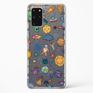 Space Frenzy Crystal Clear Transparent Case-(Samsung)