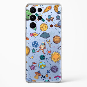 Space Frenzy Crystal Clear Transparent Case-(Samsung)