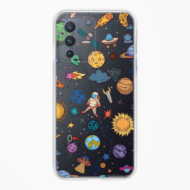Space Frenzy Crystal Clear Transparent Case-(Vivo)