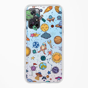Space Frenzy Crystal Clear Transparent Case-(Xiaomi)