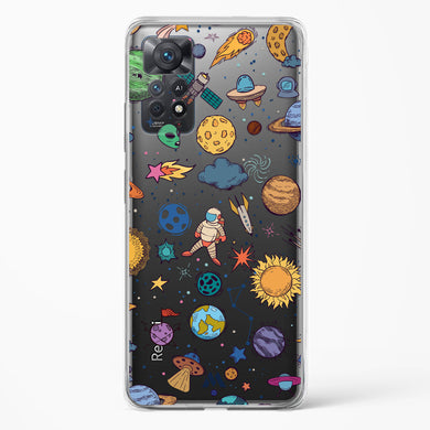 Space Frenzy Crystal Clear Transparent Case-(Xiaomi)