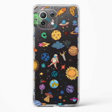 Space Frenzy Crystal Clear Transparent Case-(Xiaomi)