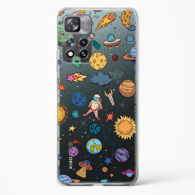 Space Frenzy Crystal Clear Transparent Case-(Xiaomi)