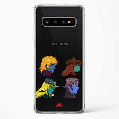 Gorillaz Daft Punk Interstellar555 Crossover Crystal Clear Transparent Case-(Samsung)