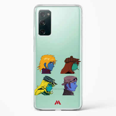 Gorillaz Daft Punk Interstellar555 Crossover Crystal Clear Transparent Case-(Samsung)