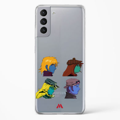 Gorillaz Daft Punk Interstellar555 Crossover Crystal Clear Transparent Case-(Samsung)