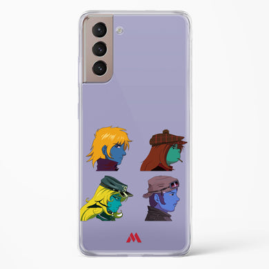 Gorillaz Daft Punk Interstellar555 Crossover Crystal Clear Transparent Case-(Samsung)