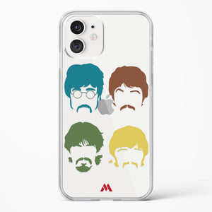 The Beatles Mashup Crystal Clear Transparent Case-(Apple)