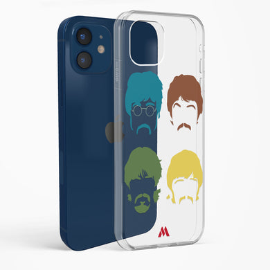 The Beatles Mashup Crystal Clear Transparent Case-(Apple)