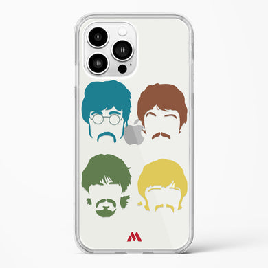 The Beatles Mashup Crystal Clear Transparent Case-(Apple)
