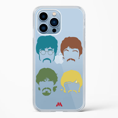 The Beatles Mashup Crystal Clear Transparent Case-(Apple)