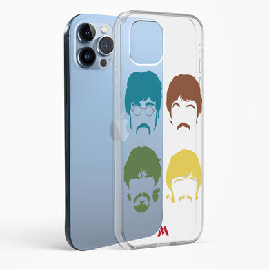 The Beatles Mashup Crystal Clear Transparent Case-(Apple)