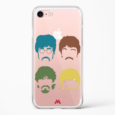 The Beatles Mashup Crystal Clear Transparent Case-(Apple)