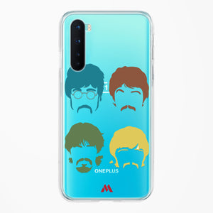 The Beatles Mashup Crystal Clear Transparent Case-(OnePlus)