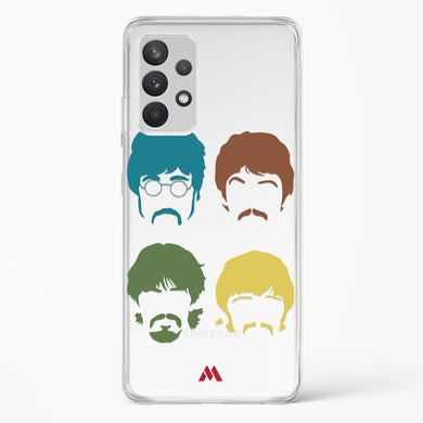 The Beatles Mashup Crystal Clear Transparent Case-(Samsung)