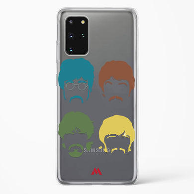 The Beatles Mashup Crystal Clear Transparent Case-(Samsung)