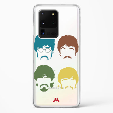 The Beatles Mashup Crystal Clear Transparent Case-(Samsung)