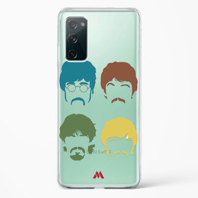 The Beatles Mashup Crystal Clear Transparent Case-(Samsung)