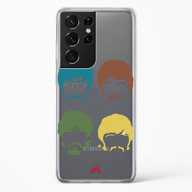 The Beatles Mashup Crystal Clear Transparent Case-(Samsung)