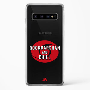 Doordarshan And Chill Crystal Clear Transparent Case-(Samsung)