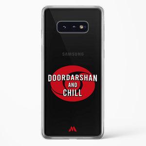 Doordarshan And Chill Crystal Clear Transparent Case-(Samsung)