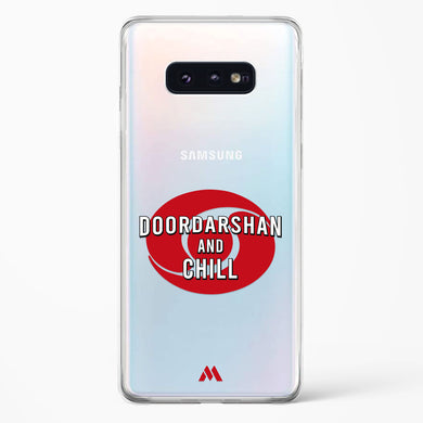 Doordarshan And Chill Crystal Clear Transparent Case-(Samsung)