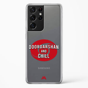 Doordarshan And Chill Crystal Clear Transparent Case-(Samsung)