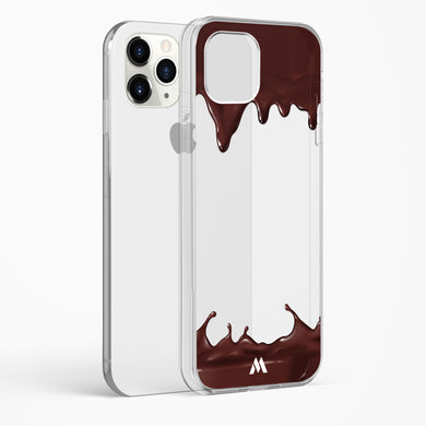 Dripping Chocolate Crystal Clear Transparent Case-(Apple)