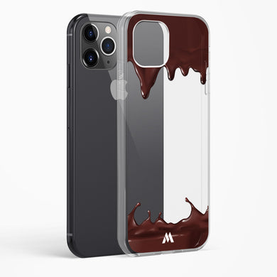 Dripping Chocolate Crystal Clear Transparent Case-(Apple)