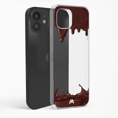 Dripping Chocolate Crystal Clear Transparent Case-(Apple)