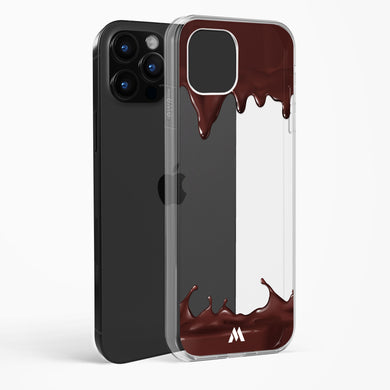 Dripping Chocolate Crystal Clear Transparent Case-(Apple)