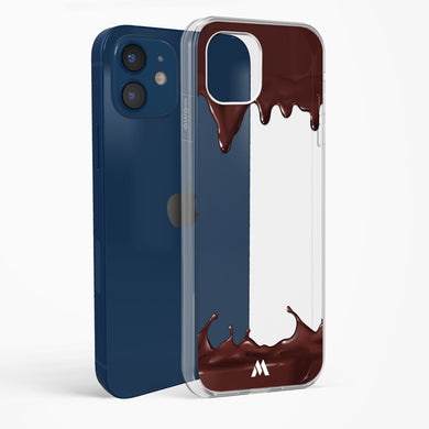 Dripping Chocolate Crystal Clear Transparent Case-(Apple)