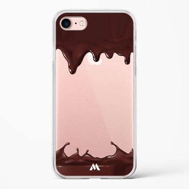 Dripping Chocolate Crystal Clear Transparent Case-(Apple)