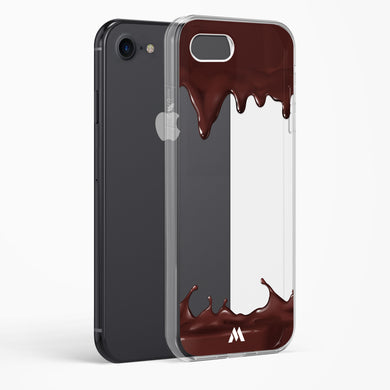 Dripping Chocolate Crystal Clear Transparent Case-(Apple)