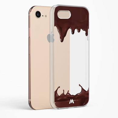 Dripping Chocolate Crystal Clear Transparent Case-(Apple)