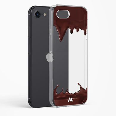 Dripping Chocolate Crystal Clear Transparent Case-(Apple)