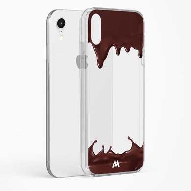 Dripping Chocolate Crystal Clear Transparent Case-(Apple)
