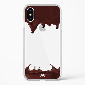 Dripping Chocolate Crystal Clear Transparent Case-(Apple)