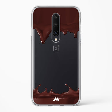 Dripping Chocolate Crystal Clear Transparent Case-(OnePlus)
