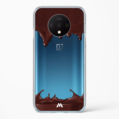 Dripping Chocolate Crystal Clear Transparent Case-(OnePlus)