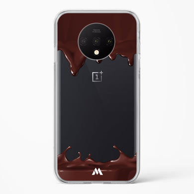 Dripping Chocolate Crystal Clear Transparent Case-(OnePlus)
