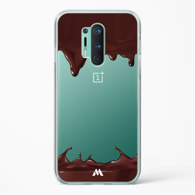 Dripping Chocolate Crystal Clear Transparent Case-(OnePlus)