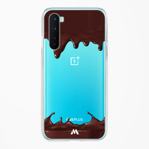 Dripping Chocolate Crystal Clear Transparent Case-(OnePlus)
